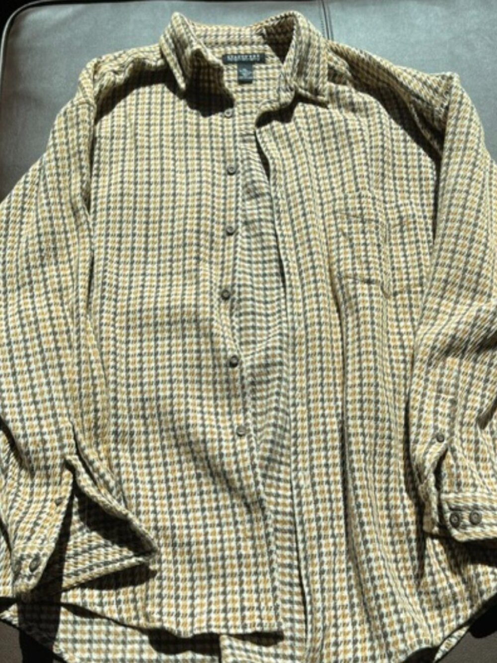 Structure men's XL 100% cotton flannel shirt